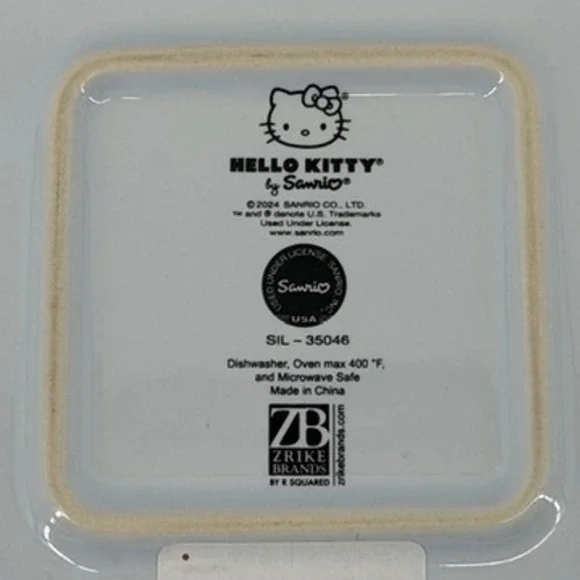 Hello Kitty Halloween Mummy Vampire Ceramic Square Baker Dish Zrike Brands 8in - Picture 7 of 9